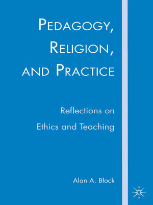 cover image of Pedagogy, Religion, and Practice